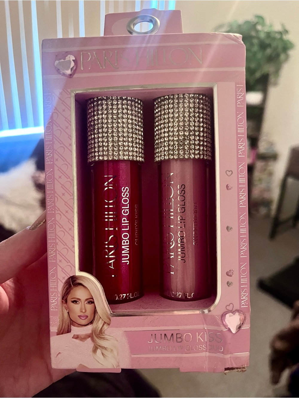 Paris Hilton Lip Gloss Duo — Deep Fuchsia & Dusty Rose